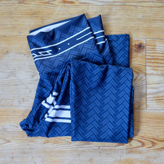 QAMUTIIT HERRINGBONE LEGGINGS (BLUE)